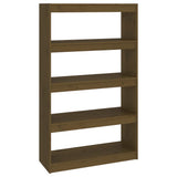 Vidaxl boekenkast kamerscherm 80x30x135,5 cm grenenhout honingbruin