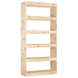 Vidaxl boekenkast kamerscherm 80x30x167,4 cm massief grenenhout
