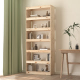 Vidaxl boekenkast kamerscherm 80x30x199,5 cm massief grenenhout