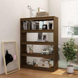 Vidaxl boekenkast kamerscherm 100x30x135,5 cm grenenhout honingbruin