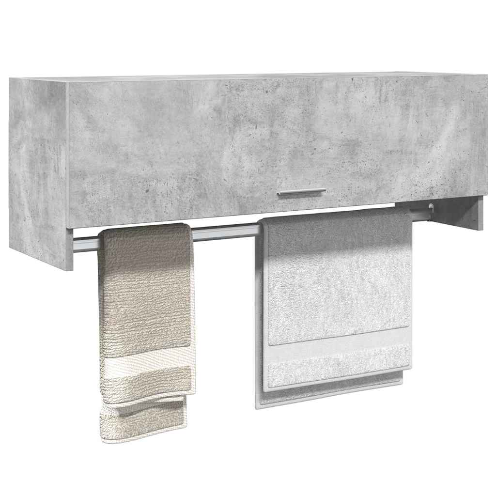 Vidaxl kledingkast 100x32,5x35 cm bewerkt hout betongrijs