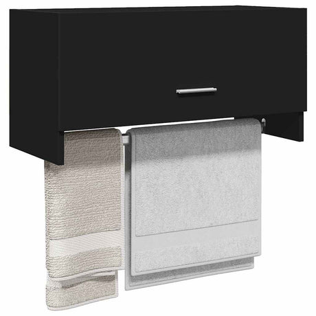 Vidaxl kledingkast 70x32,5x35 cm bewerkt hout zwart