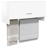 Vidaxl kledingkast 70x32,5x35 cm bewerkt hout hoogglans wit