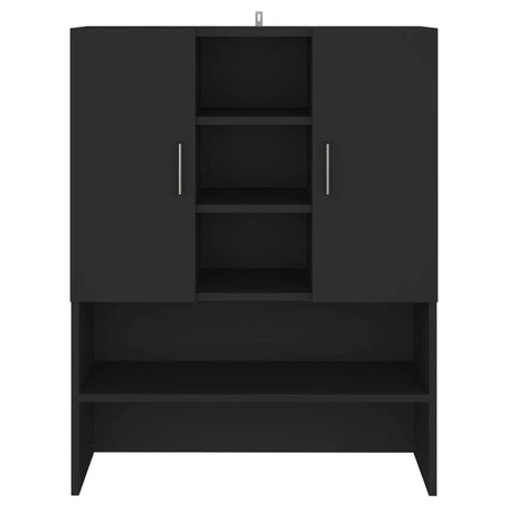 Vidaxl Waschmaschinenschrank 70,5 x 25,5 x 90 cm Schwarz