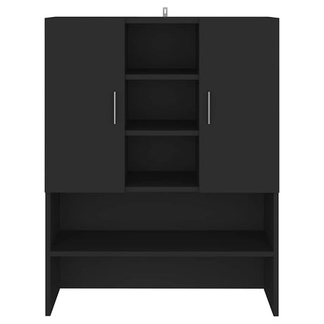 Vidaxl Waschmaschinenschrank 70,5 x 25,5 x 90 cm Schwarz