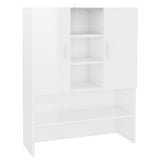 Vidaxl Waschmaschinenschrank 70,5 x 25,5 x 90 cm Hochglanz weiß