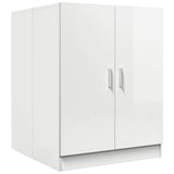 Vidaxl Waschmaschinenschrank 71 x 71,5 x 91,5 cm Hochglanz weiß