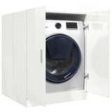 Vidaxl Waschmaschinenschrank 71 x 71,5 x 91,5 cm Hochglanz weiß