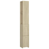 Vidaxl badkamerkast 25x26,5x170 cm bewerkt hout sonoma eikenkleurig