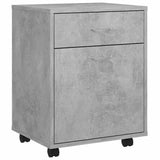 Vidaxl rolkast 45x38x54 cm bewerkt hout betongrijs