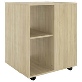 Vidaxl rolkast 60x53x72 cm bewerkt hout sonoma eikenkleurig