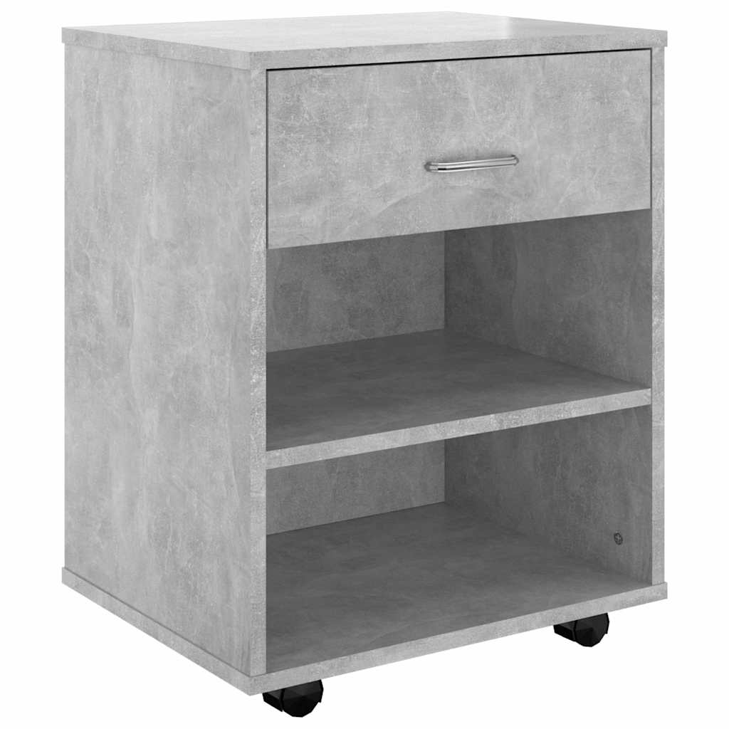 Vidaxl rolkast 46x36x59 cm bewerkt hout betongrijs