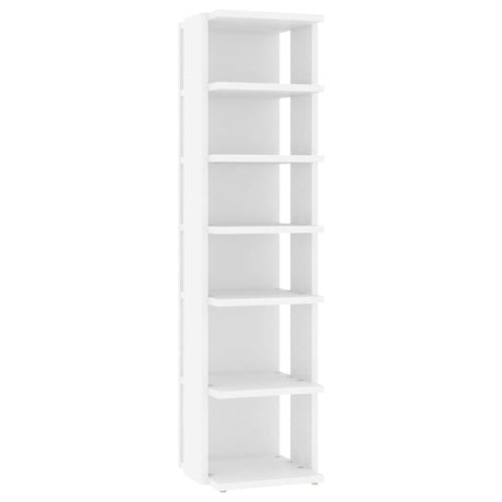 Vidaxl Schuhschrank 27,5 x 27 x 102 cm verarbeitetes Holz weiß