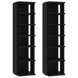 Vidaxl Schuhschränke 2 ST 27.5x27x102 cm Schwarz