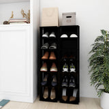 Vidaxl Schuhschränke 2 ST 27.5x27x102 cm Schwarz