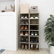 Vidaxx Schuhschränke 2 Stk. 27,5x27x102 cm Sonoma-Eiche farbig