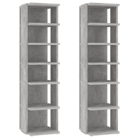 VIDAXL -Schuhschränke 2 ST 27,5 x 27 x 102 cm Betonpreis