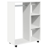 Vidaxl kledingkast 80x40x110 cm bewerkt hout wit