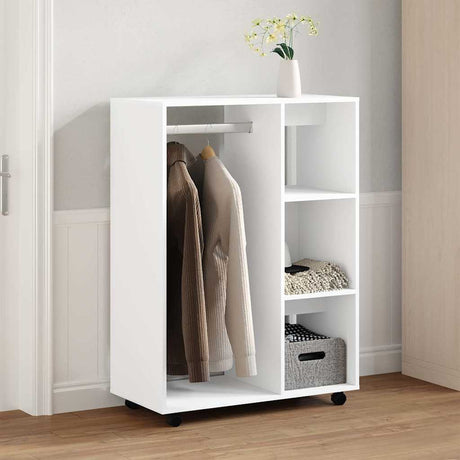 Vidaxl kledingkast 80x40x110 cm bewerkt hout wit