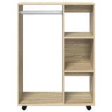 Vidaxl kledingkast 80x40x110 cm bewerkt hout sonoma eikenkleurig