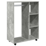 Vidaxl kledingkast 80x40x110 cm bewerkt hout betongrijs
