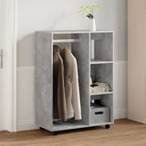 Vidaxl kledingkast 80x40x110 cm bewerkt hout betongrijs