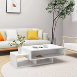 Vidaxl salontafel 105x55x32 cm bewerkt hout wit