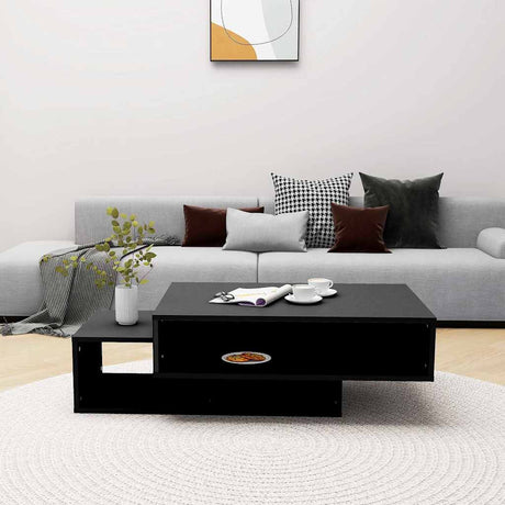 Vidaxl salontafel 105x55x32 cm bewerkt hout zwart