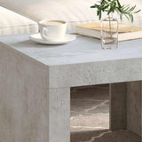 Vidaxl salontafel 50x50x35 cm bewerkt hout betongrijs