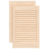 VIDAXL -Schranktüren mit Lamellen 2 PCs 61,5 x 39,4 cm Festkiefer