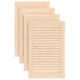 VIDAXL -Schranktüren mit Lamellen 4 -Stcs 61,5 x 39,4 cm Festkiefer