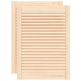 VIDAXL -Schranktüren mit Lamellen 2 PCs 69 x 49,4 cm Festkiefer