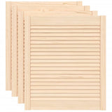 VIDAXL -Schranktüren mit Lamellen 4 -Stcs 69x59.4 cm Festkiefer