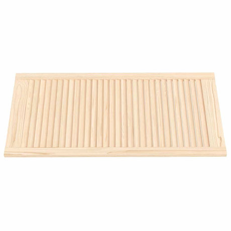 VIDAXL -Schranktür mit Lamellen 99,3 x 49,4 cm Festkiefer