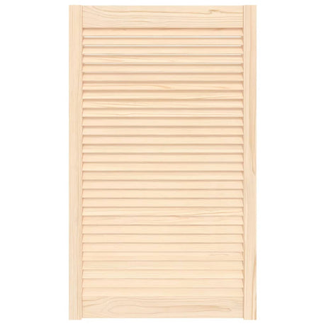 VIDAXL -Schranktür mit Lamellen 99,3 x 59,4 cm Festkiefer