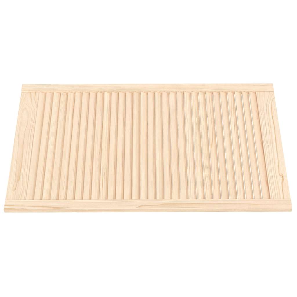 VIDAXL -Schranktür mit Lamellen 99,3 x 59,4 cm Festkiefer