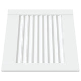VIDAXL -Schranktür mit Lamellen 39,5 x 39,4 cm Festkiefer weiß