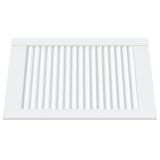 VIDAXL -Schranktüren mit Lamellen 2 PCs 61,5 x 39,4 cm Kiefernholz Weiß weiß