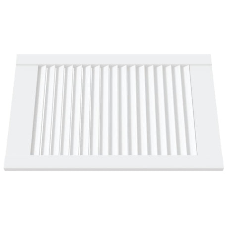 VIDAXL -Schranktüren mit Lamellen 2 PCs 61,5 x 39,4 cm Kiefernholz Weiß weiß