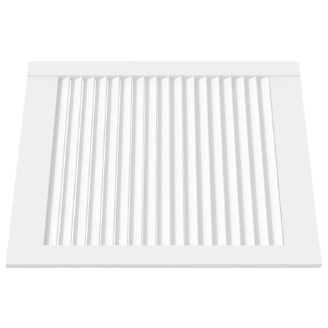 Vidaxl Schranktür mit Lamellen 61,5 x 49,4 cm Festkiefer weiß weiß