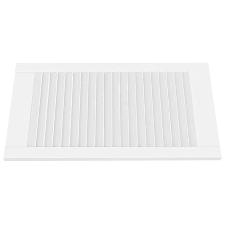 VIDAXL -Schranktüren mit Lamellen 4 Stcs 69x39.4 cm Festkiefer weiß weiß