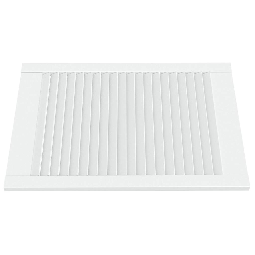 VIDAXL -Schranktüren mit Lamellen 4 Stcs 69x49,4 cm Festkiefer weiß