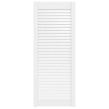 Vidaxl Schranktür mit Lamellen 99,3 x 39,4 cm Festkiefer weiß