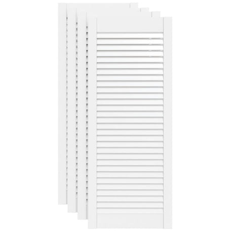 VIDAXL -Schranktüren mit Lamellen 4 Stcs 99,3 x 39,4 cm Gwitrenenhout
