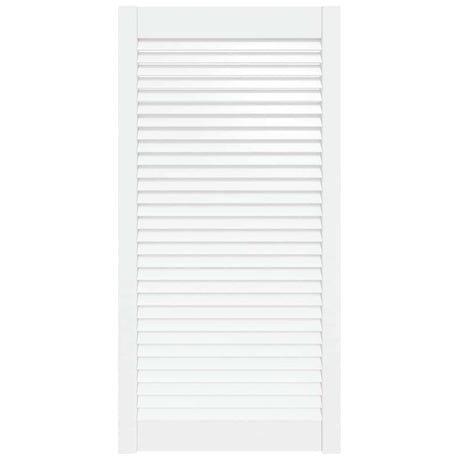Vidaxl Schranktür mit Lamellen 99,3 x 49,4 cm Festkiefer weiß