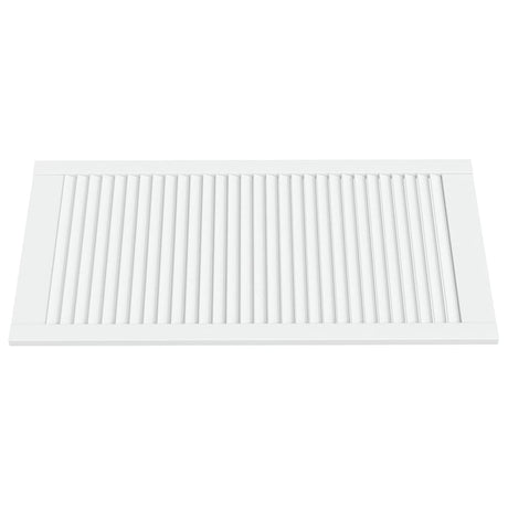 Vidaxl Schranktür mit Lamellen 99,3 x 49,4 cm Festkiefer weiß