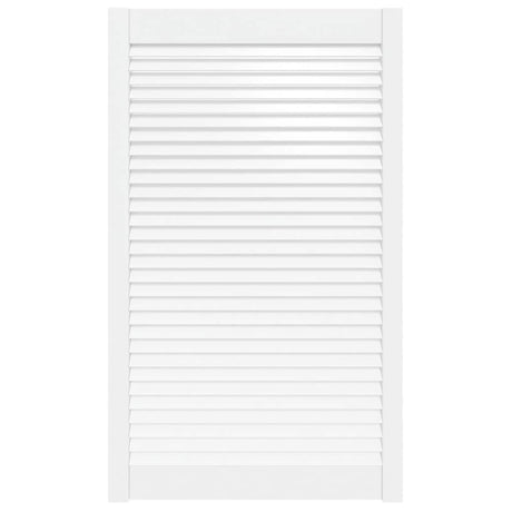 Vidaxl Schranktür mit Lamellen 99,3 x 59,4 cm Festkiefer weiß