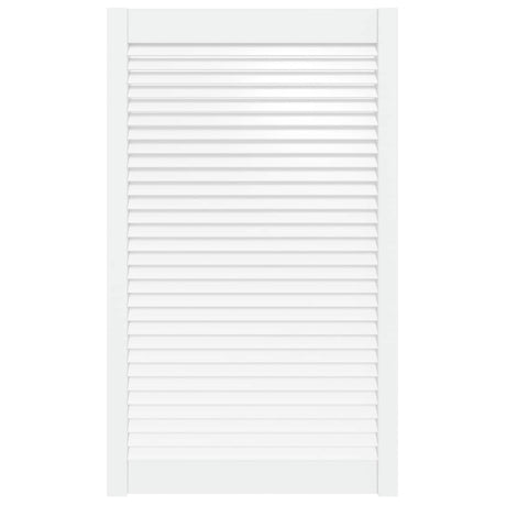 Vidaxl Schranktür mit Lamellen 99,3 x 59,4 cm Festkiefer weiß