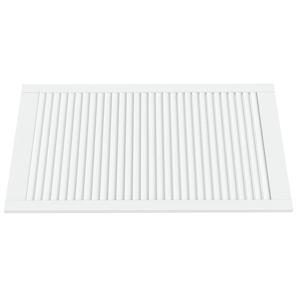 Vidaxl Schranktür mit Lamellen 99,3 x 59,4 cm Festkiefer weiß