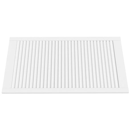 Vidaxl -Schranktüren mit Lamellen 4 Stcs 99,3x59.4 cm Kiefernholz Weiß weiß